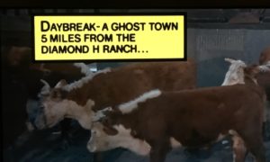 Daybreak - a Ghost Town 5 Miles from the Diamond H Ranch...